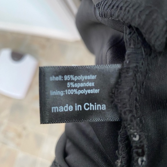 Black sequin duster net - Picture 8 of 9